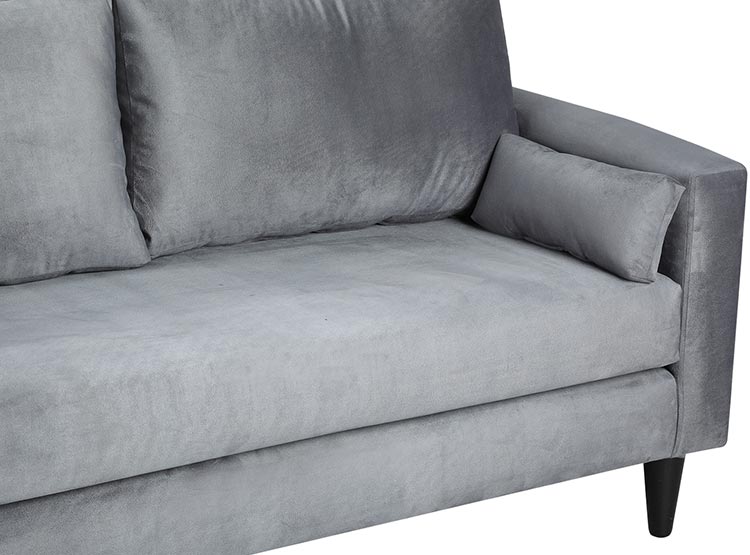 SET DE MUEBLES BODEVIR SOFÁ SKY 3 CUERPOS FELPA + POUFS - 3