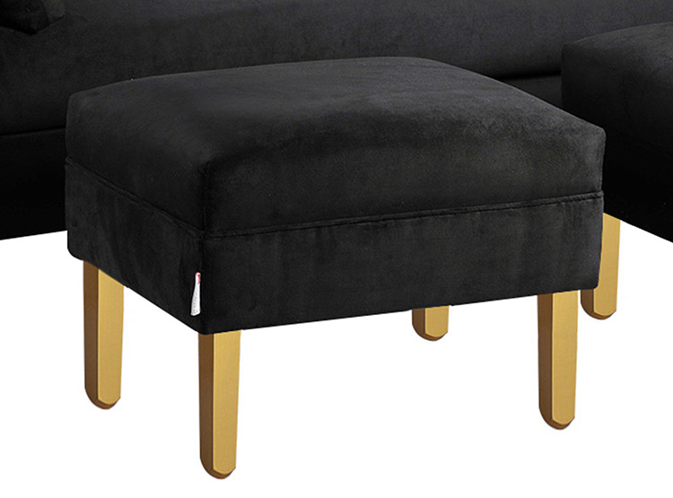 SET DE MUEBLES BODEVIR SOFÁ SKY 3 CUERPOS FELPA + POUFS - 3