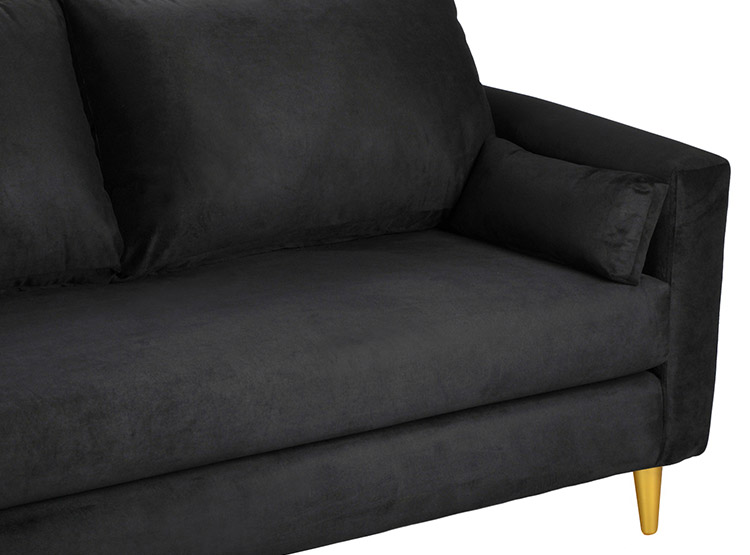 SET DE MUEBLES BODEVIR SOFÁ SKY 3 CUERPOS FELPA + POUFS - 4