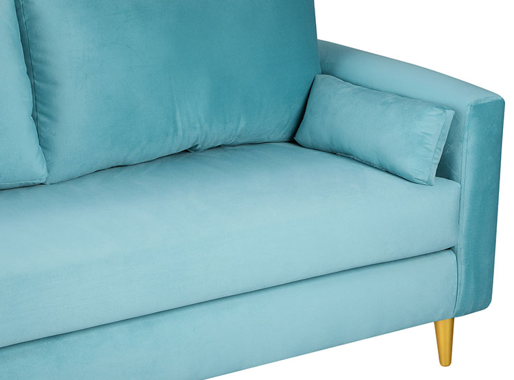 SET DE MUEBLES BODEVIR SOFÁ SKY 3 CUERPOS FELPA + POUFS - 3