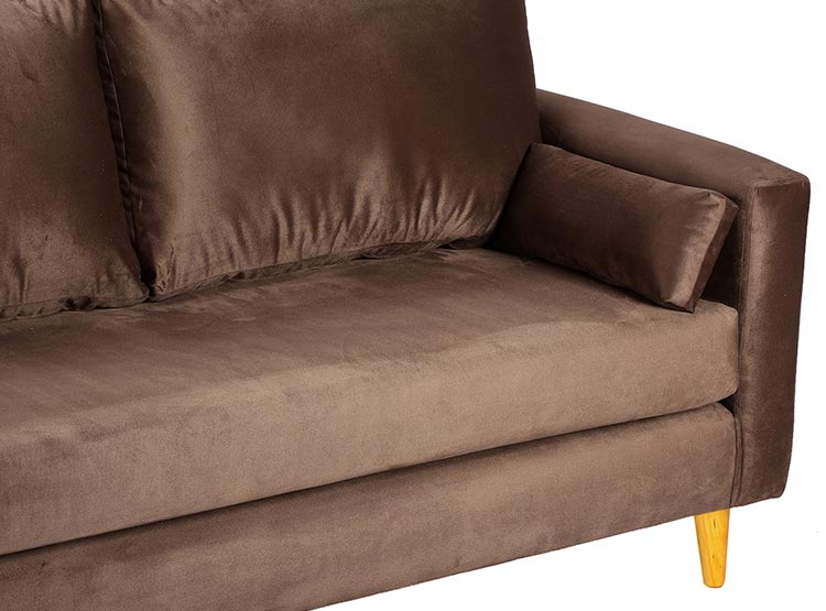 SET DE MUEBLES BODEVIR SOFÁ SKY 3 CUERPOS FELPA + POUFS - 3