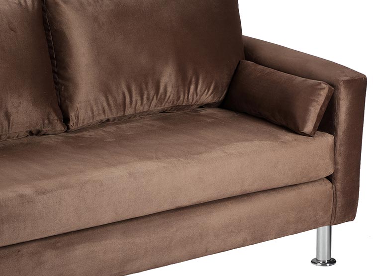 SET DE MUEBLES BODEVIR SOFÁ SKY 3 CUERPOS FELPA + POUFS - 4