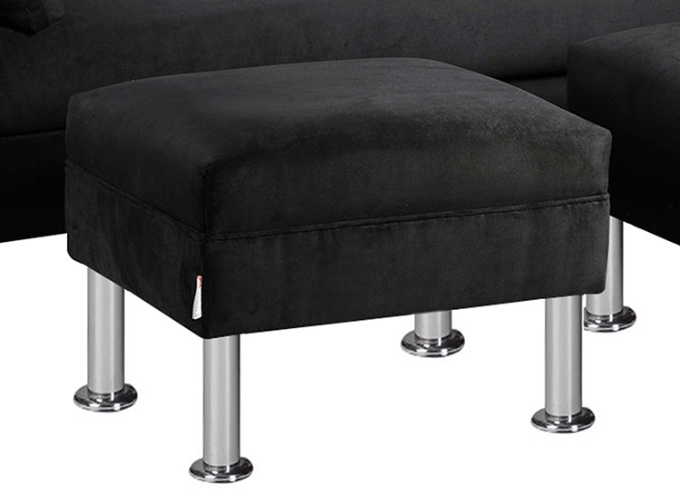 SET DE MUEBLES BODEVIR SOFÁ SKY 3 CUERPOS FELPA + POUFS - 3