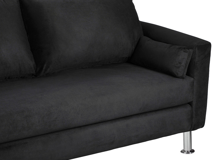 SET DE MUEBLES BODEVIR SOFÁ SKY 3 CUERPOS FELPA + POUFS - 4
