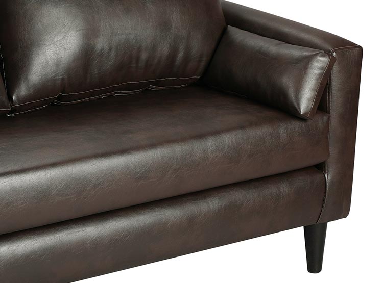 SET DE MUEBLES BODEVIR SOFÁ SKY PU 3 CUERPOS + POUFS - 4