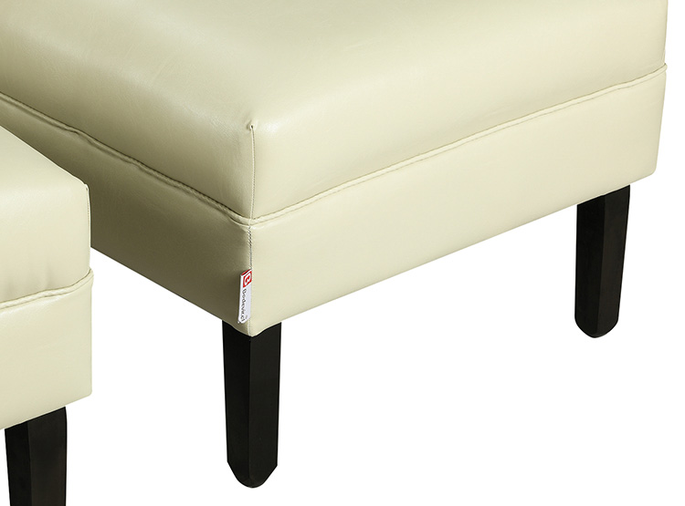 SET DE MUEBLES BODEVIR SOFÁ SKY PU 3 CUERPOS + POUFS - 3
