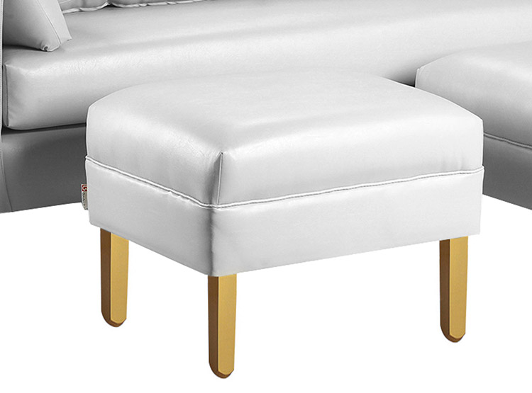 SET DE MUEBLES BODEVIR SOFÁ SKY PU 3 CUERPOS + POUFS - 4