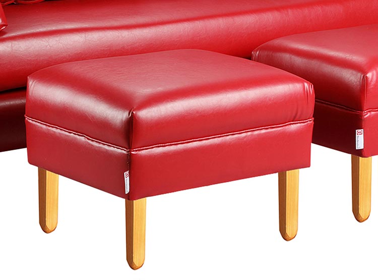 SET DE MUEBLES BODEVIR SOFÁ SKY PU 3 CUERPOS + POUFS - 3