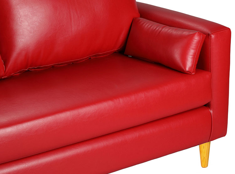SET DE MUEBLES BODEVIR SOFÁ SKY PU 3 CUERPOS + POUFS - 4