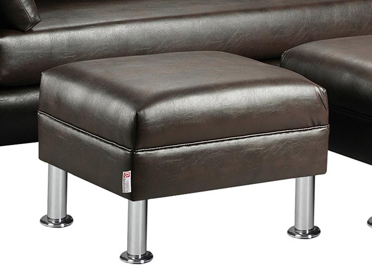 SET DE MUEBLES BODEVIR SOFÁ SKY PU 3 CUERPOS + POUFS - 3