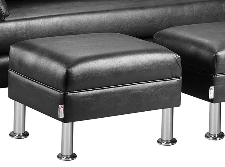 SET DE MUEBLES BODEVIR SOFÁ SKY PU 3 CUERPOS + POUFS - 4