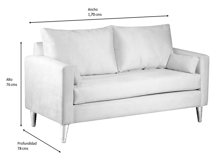 SET DE MUEBLES BODEVIR SOFÁ SKY PU 3 CUERPOS + POUFS - 5
