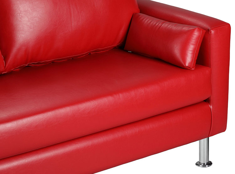 SET DE MUEBLES BODEVIR SOFÁ SKY PU 3 CUERPOS + POUFS - 3