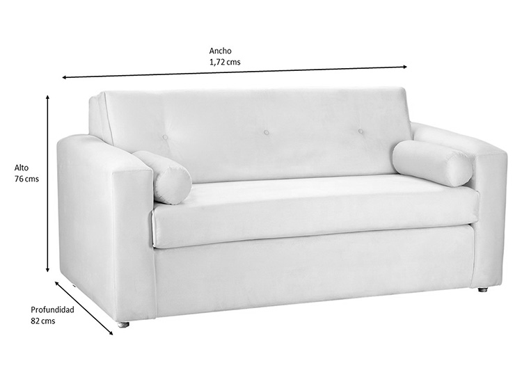 SOFÁ BODEVIR VIVO 3 CUERPOS FELPA - 5