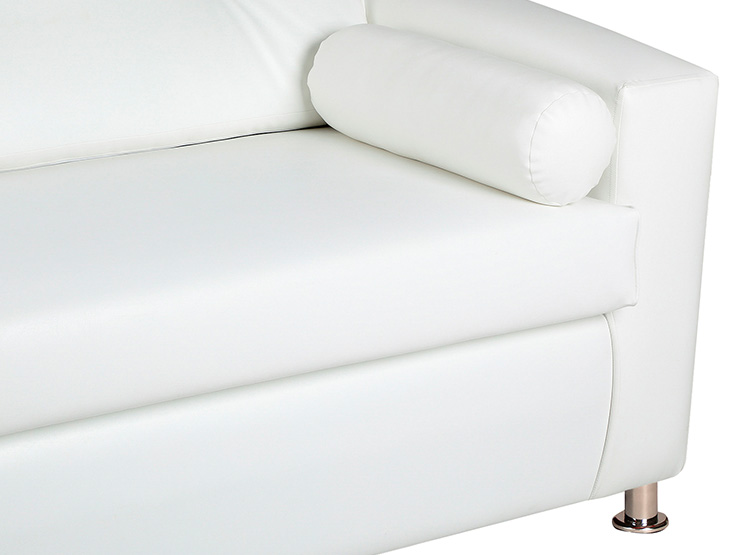 SET DE MUEBLES BODEVIR SOFÁ VIVO PU 3 CUERPOS + POUFS - 3