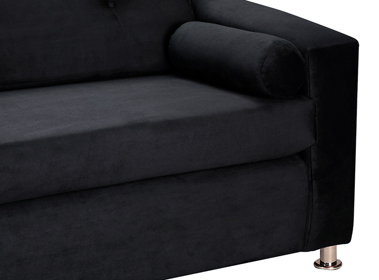 SET DE MUEBLES BODEVIR SOFÁ VIVO 3 CUERPOS FELPA + POUFS - 3