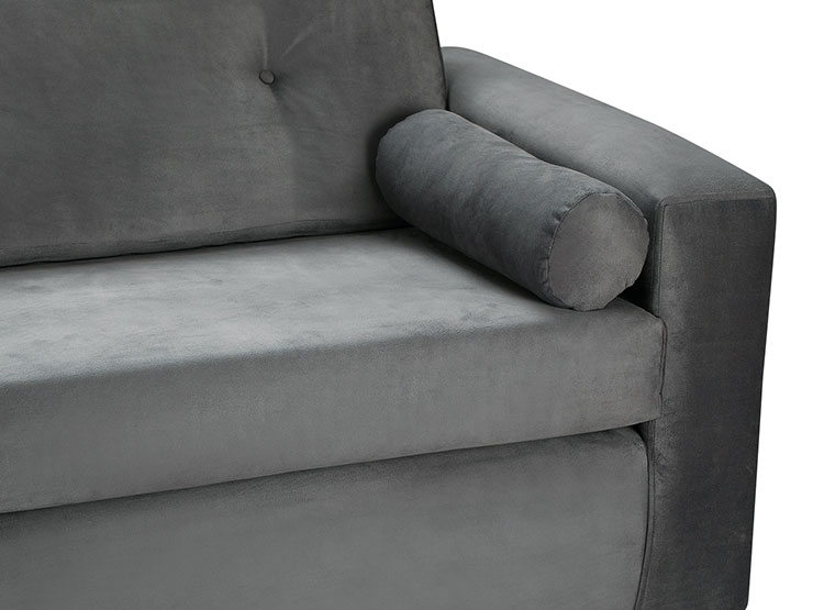 SET DE MUEBLES BODEVIR SOFÁ VIVO 3 CUERPOS FELPA + POUFS - 3