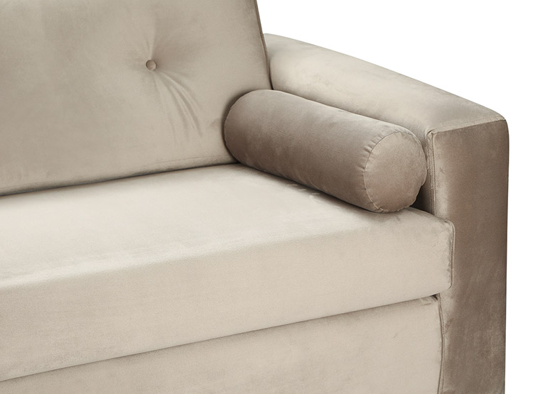 SET DE MUEBLES BODEVIR SOFÁ VIVO 3 CUERPOS FELPA + POUFS - 4