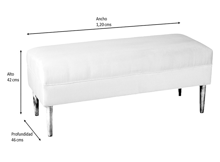 BANQUETA BODEVIR PROVENZA PU 2 CUERPOS - 5