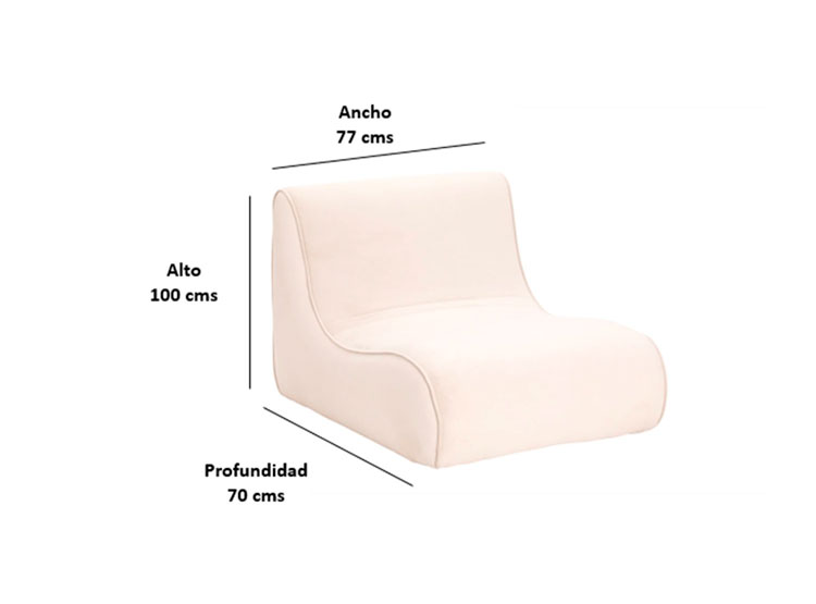 SILLON BODEVIR KOMODO FELPA 1C - 6