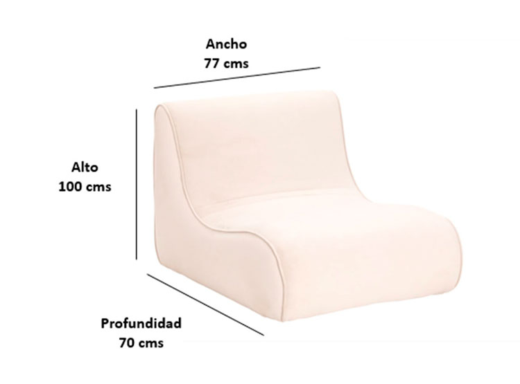 SILLON BODEVIR KOMODO FELPA 1C - 6