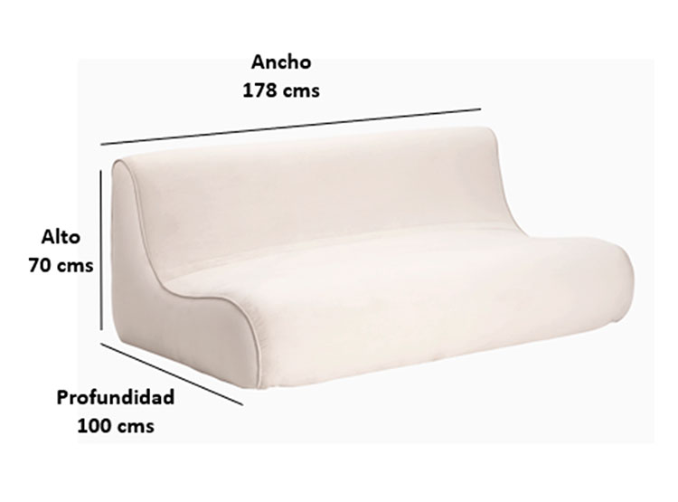 SOFA BODEVIR KOMODO FELPA 3C - 5