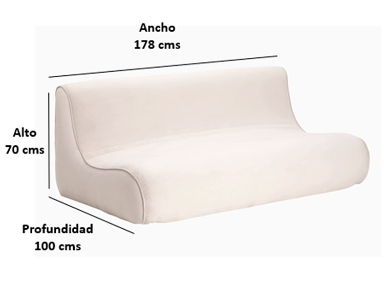 SOFA BODEVIR KOMODO FELPA 3C - 5