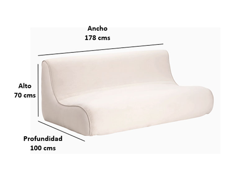 SOFA BODEVIR KOMODO FELPA 3C - 5