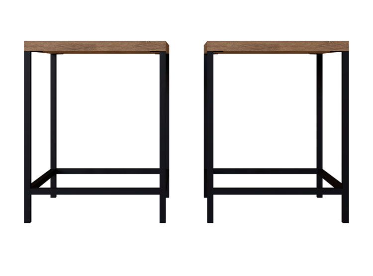 JUEGO DE COMEDOR DECOCASA STEEL YORK 27924 4 SILLAS CAFÉ - 3