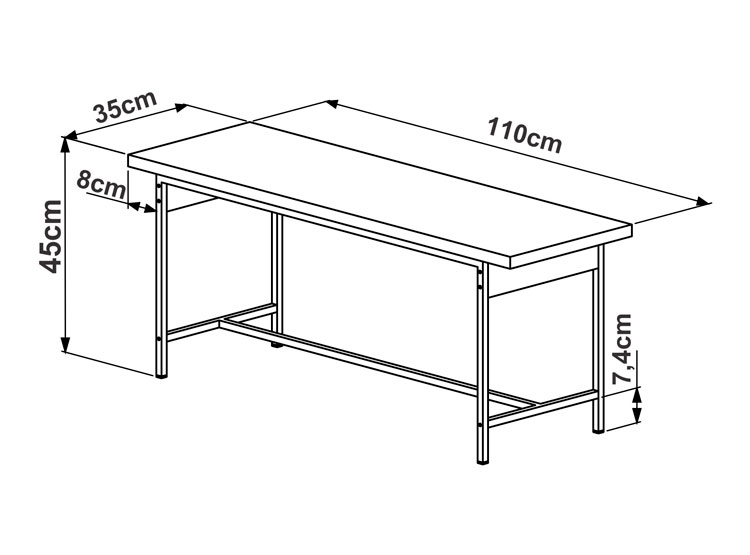 JUEGO DE COMEDOR DECOCASA STEEL YORK 27924 4 SILLAS CAFÉ - 5