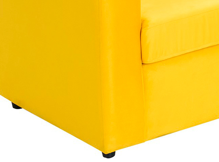 SET DE MUEBLES BODEVIR SOFÁ BI-L 3 CUERPOS + 2 POUFS - 6