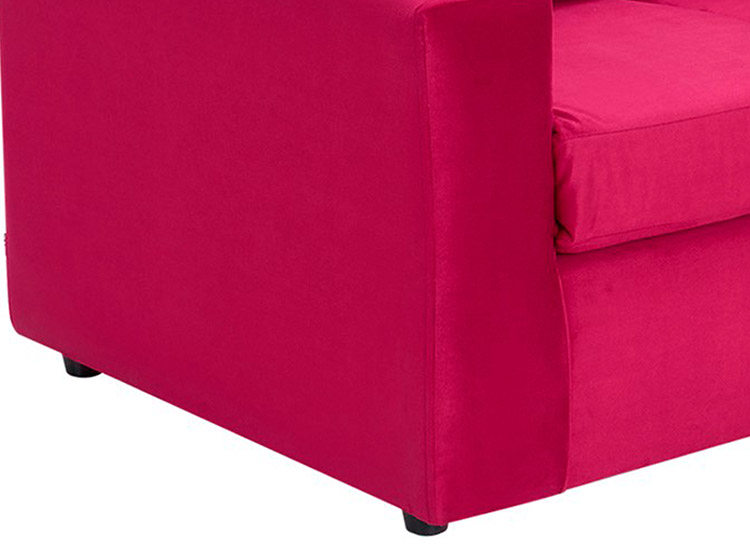 SET DE MUEBLES BODEVIR SOFÁ BI-L 3 CUERPOS + 2 POUFS - 6