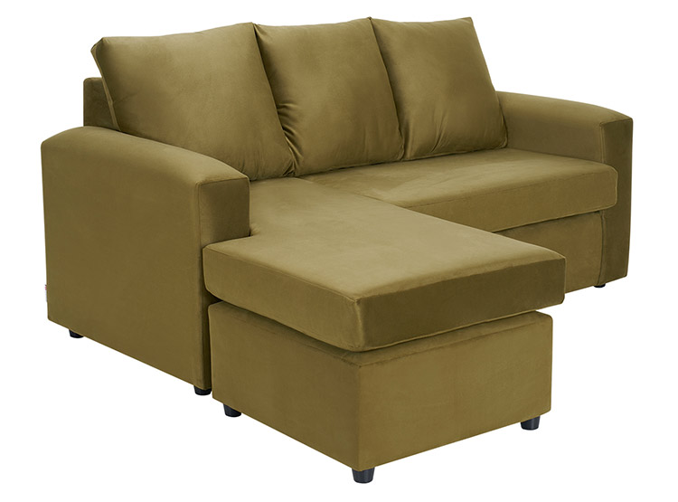 SET DE MUEBLES BODEVIR SOFÁ BI-L 3 CUERPOS + 2 POUFS - 5