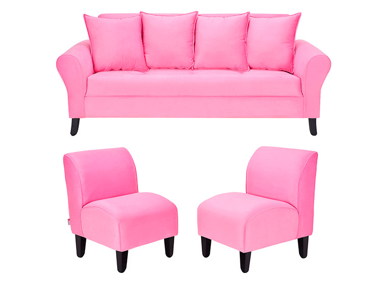 SET DE MUEBLES BODEVIR SOFÁ LUA 3 CUERPOS + 2 POLTS