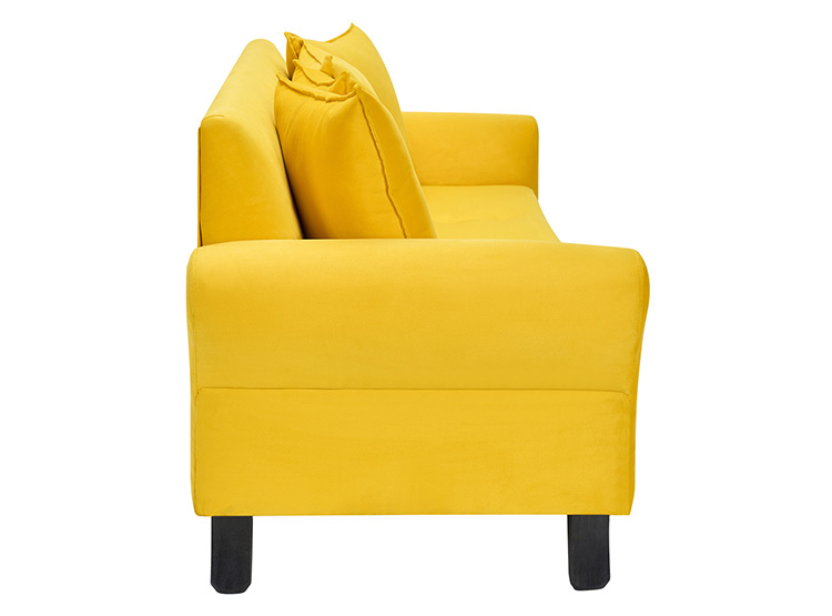SET DE MUEBLES BODEVIR SOFÁ LUA 3 CUERPOS FELPA + 2 POUFS - 4