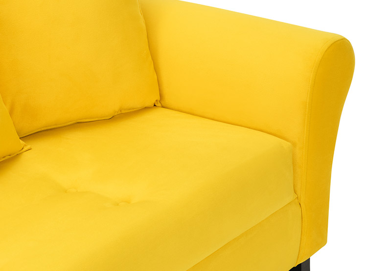 SET DE MUEBLES BODEVIR SOFÁ LUA 3 CUERPOS FELPA + 2 POUFS - 5