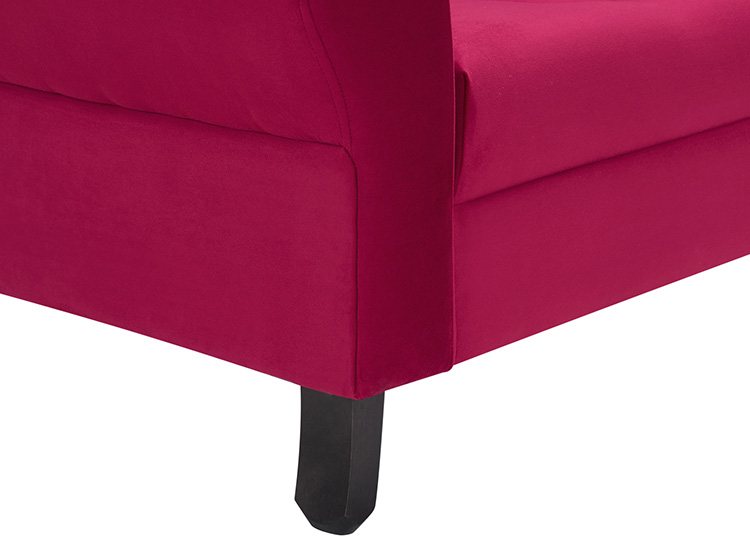 SET DE MUEBLES BODEVIR SOFÁ LUA 3 CUERPOS FELPA + 2 POUFS - 5