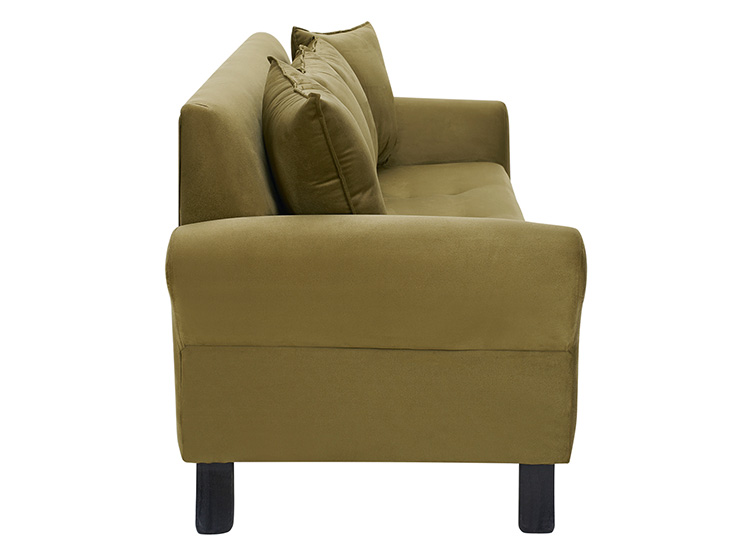SET DE MUEBLES BODEVIR SOFÁ LUA 3 CUERPOS FELPA + 2 POUFS - 4