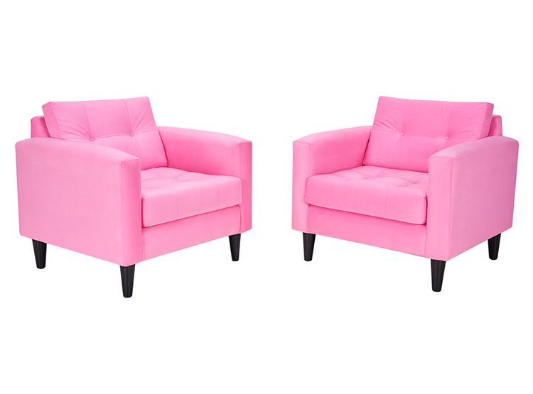 SET 2 SILLONES BODEVIR RETRO 1 CUERPO FELPA