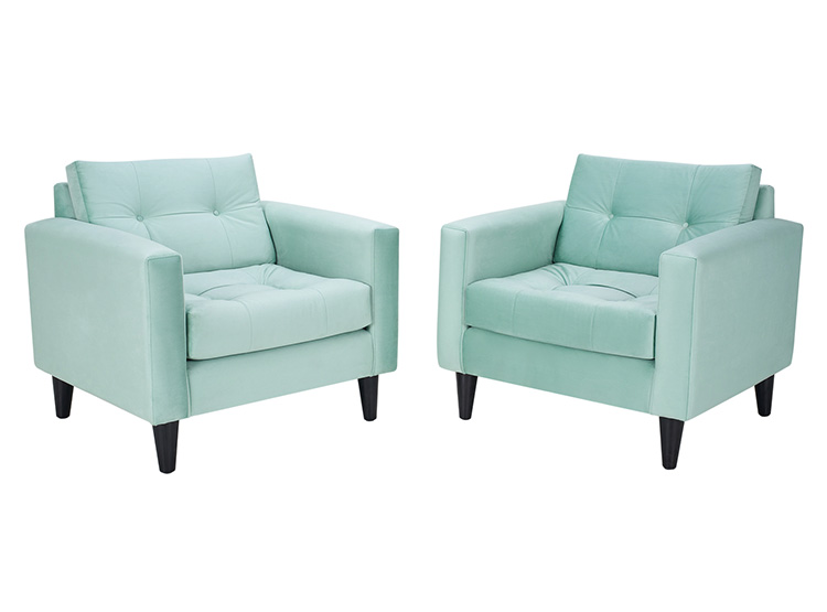 SET 2 SILLONES BODEVIR RETRO 1 CUERPO FELPA