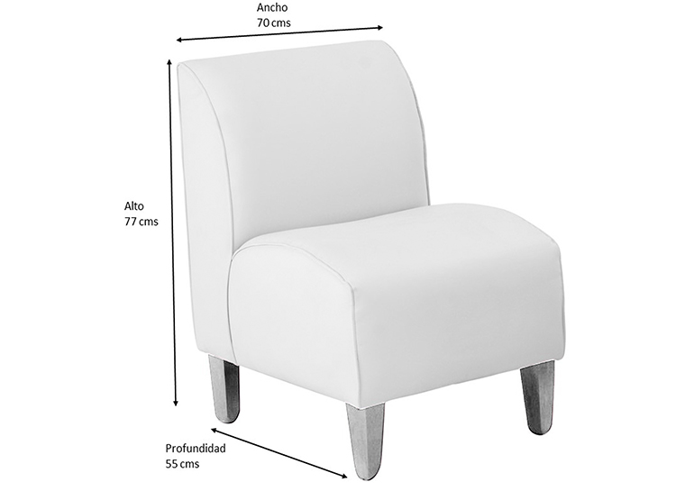 POLTRONA BODEVIR SOFT 1 CUERPO FELPA - 6