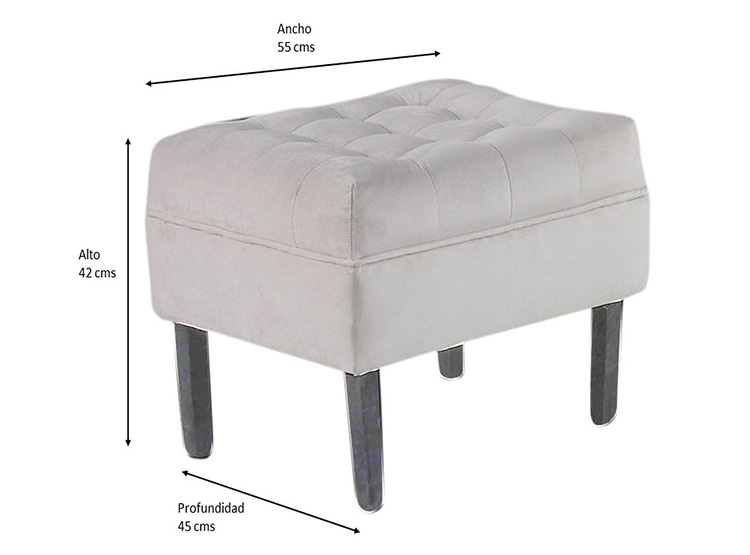 POUF BODEVIR WOOD 1 CUERPO FELPA - 4