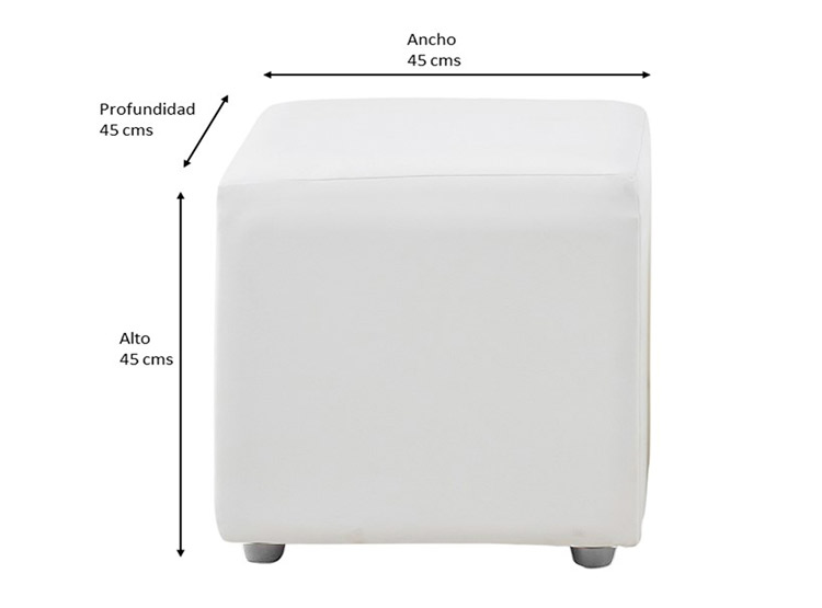 SET POUFS BODEVIR CALI 1 CUERPO FELPA - 6