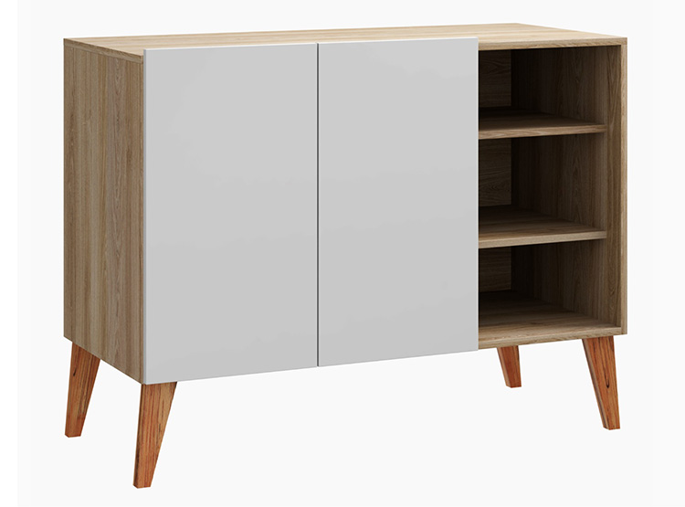 BUFFET BE DESIGN LEAVES BLANCO NATURAL - 1