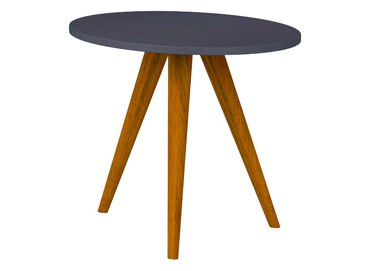 MESA LATERAL BE DESIGN RETRO GRAFITO