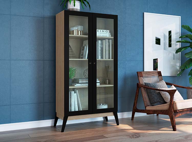 VITRINA BE DESIGN AMBER CAFE NEGRO 2P - 4
