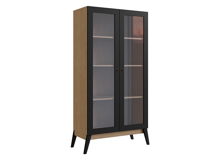VITRINA BE DESIGN AMBER CAFE NEGRO 2P - 1