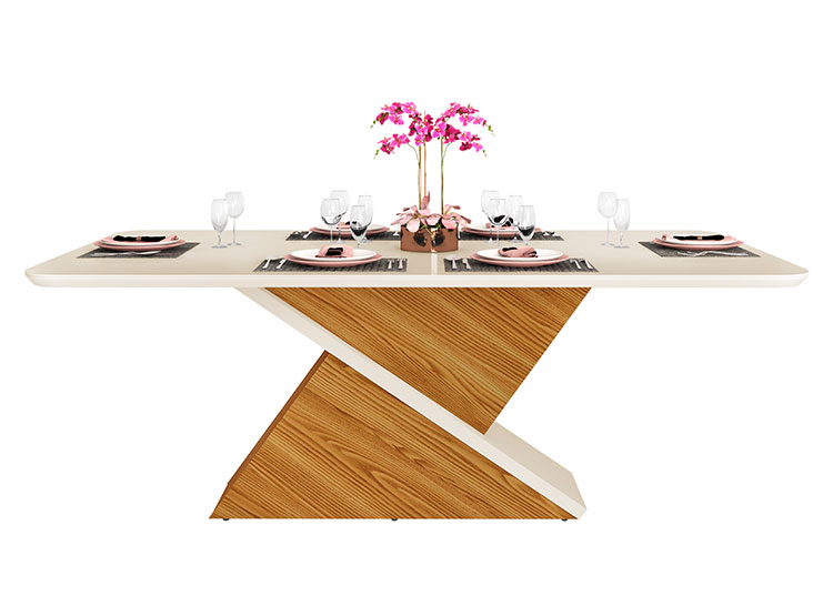 JUEGO DE COMEDOR DI PORETTI DESIGN STELA 8 SILLAS CRUDO - 2