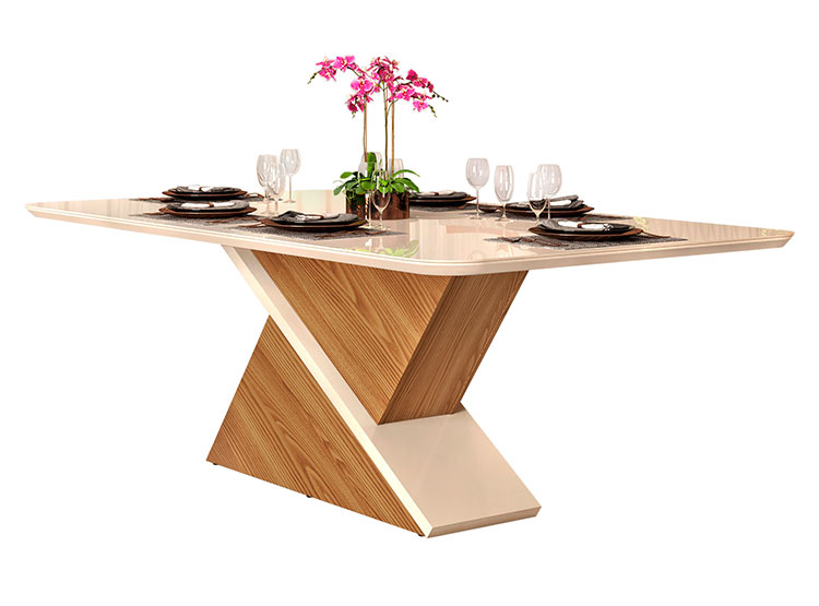 JUEGO DE COMEDOR DI PORETTI DESIGN STELA 8 SILLAS CRUDO - 3