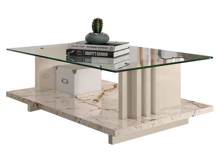 MESA DE CENTRO ALTAVISION CALACATA FRIZZ WHITE